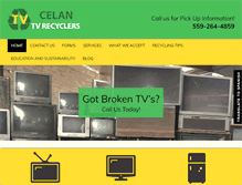 Tablet Screenshot of celantvrecyclers.com